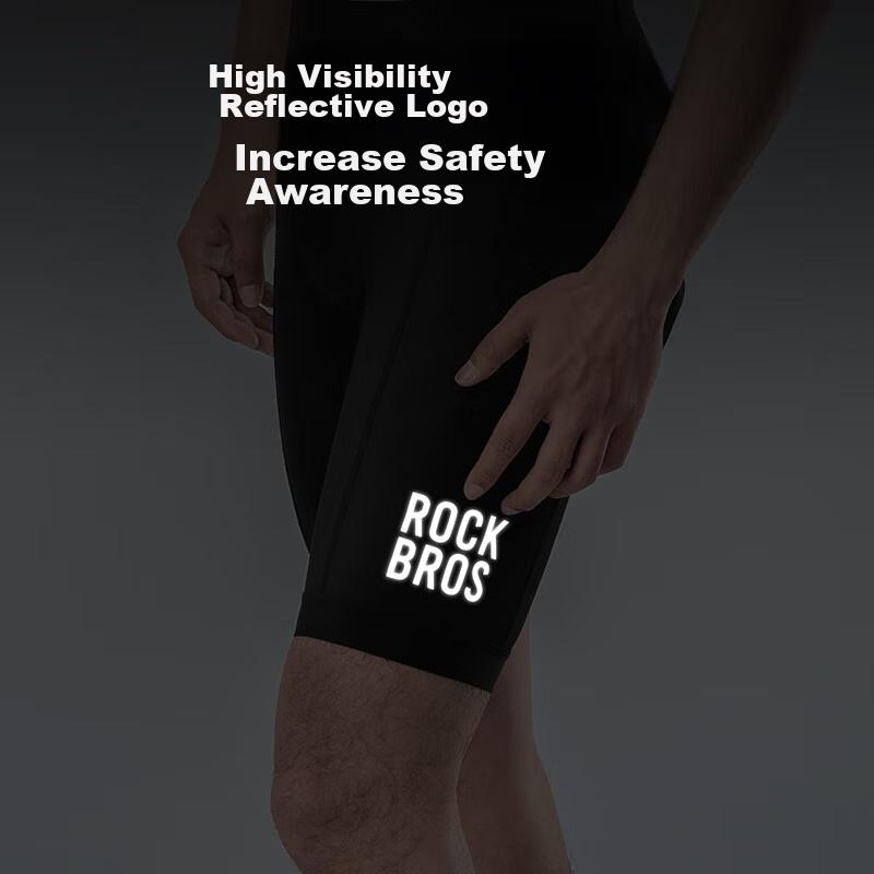 Cycling Shorts for Men And Women, Mountain And Road Bike Shorts with Foam Cushioning, Summer Riding Wear, Black, XL