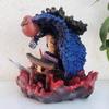 Anime One Piece The Four Emperors Kaido Q Version Action Figure GK Statue Model Battle Scene Toy Doll Decoration Gift
