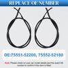 For Toyota Yaris Hatchback 2006-2014 Car Roof Rubber Drip Side Finish Moulding Seal Strip Trim Black 2PCS