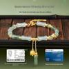Women's Elegant 925 Silver Hetian Jade Bamboo Bracelet