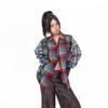 American Style Vintage Stripe Plaid Shirt Long Sleeve Spring and Autumn Coat Lovers Wild Loose Casual Shirt Trendy