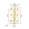 Pure Brass Miniature Hinges Brass Hinges Copper Mini Hinge