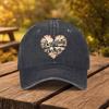 Beautifully Broken Heart Print Baseball Cap Unisex Fashion Duckbill Hat Suitable for Outdoor Sports Fitness Travel And Outings
