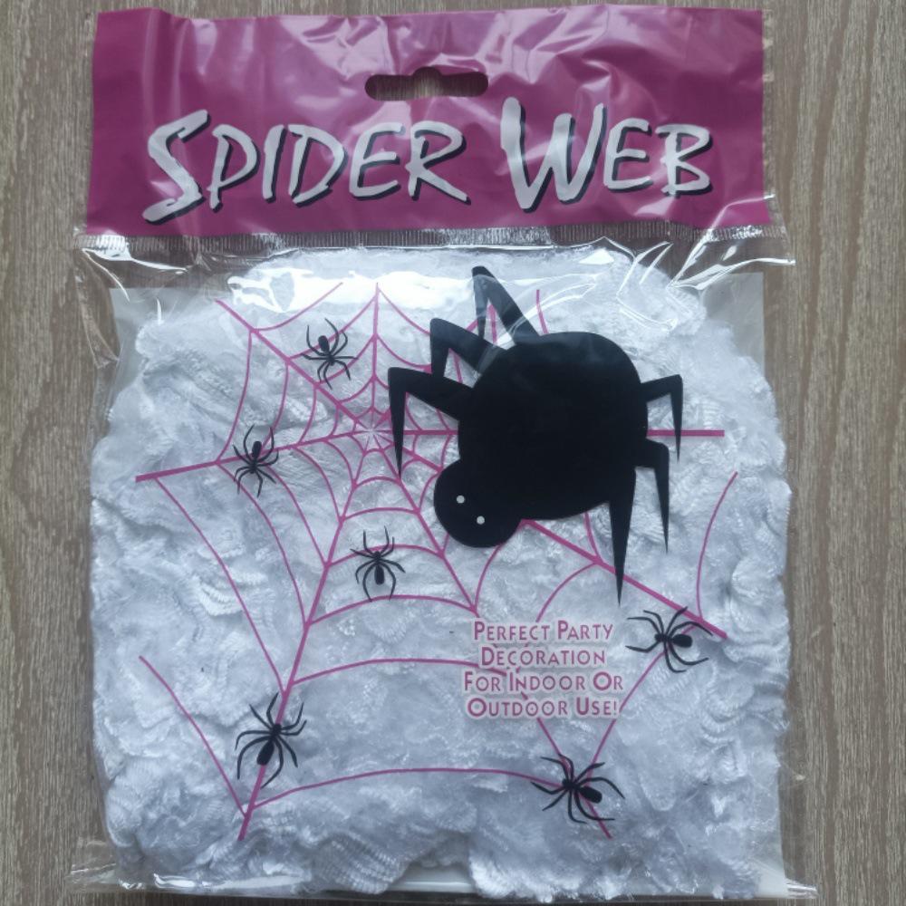 Halloween Spinnennetz Dekoration Requisiten: Baumwollgewebe 20 g, 40 g, 60 g, 100 g – Großes Lager verfügbar