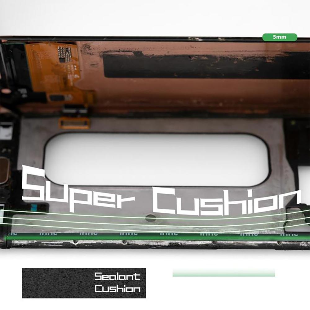 2UUL CS02 5 Rolls 5mm Cushion Seal Tape for Screen Frame Back Cover Double Sided Adhesive Tape