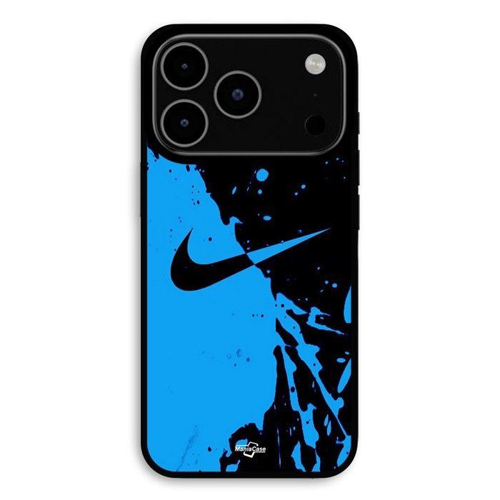 Hülle Für iPhone 17 Pro Nike Logo Farbe schwarz und blau Maniacase schwarz