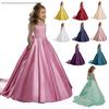 Kinder Prinzessin Langarm Formelles Hochzeits Blumenmädchen Kleid
