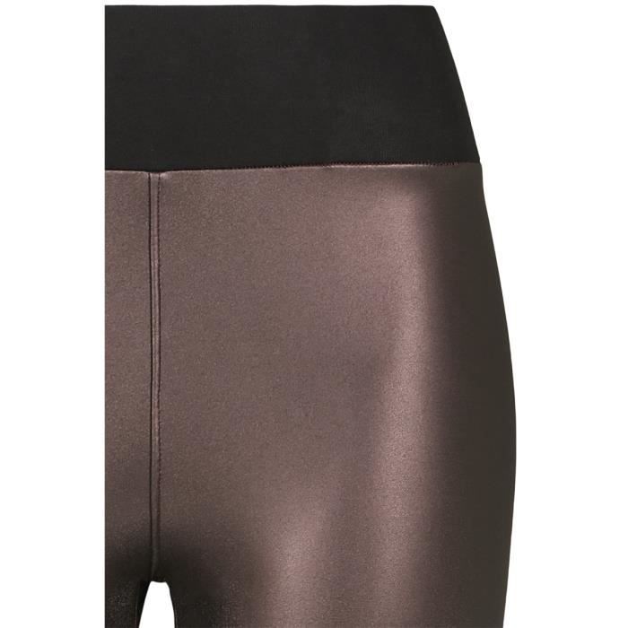 Urban Classics Leggings Simili Cuir Taille Haute Legging Lie-de-vin
