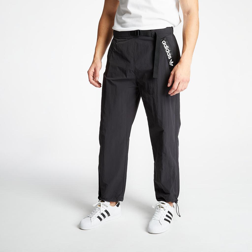 Adidas Originals ADV Trial Logo Print Mid-Rise Straight Leg Casual Sports Trousers Men Bottoms Black GD5585
