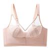 Front buckle type ultra-thin large breasts and small underwear for women without steel rings to gather and prevent sagging and close sub-breasts bra 