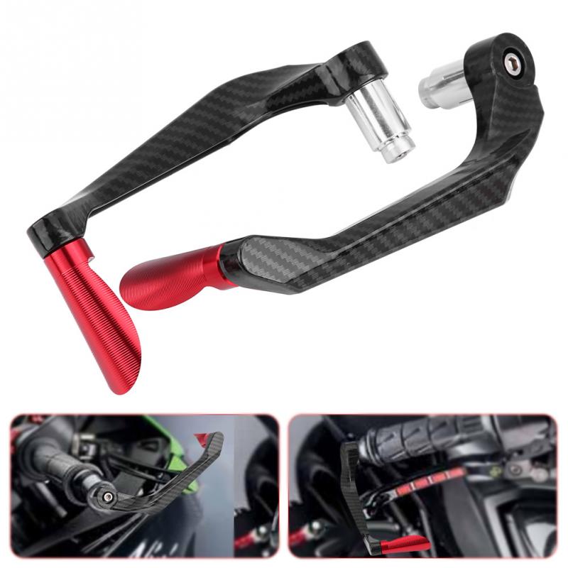 7/8" 22mm 1 Pair Carbon Fiber Alloy Motorcycle Brake Clutch Levers Protection Universal For YAMAHA Kawasaki  Accessories