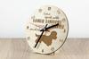 Dandie Dinmont Terrier, Hindlee Terrier - clock with dog, wooden clock with engraving, personalised clock by Art-Dog