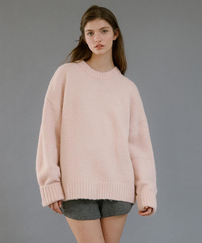 LETTERA Unisex Round Neck Knit_3Color