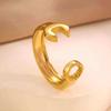 Titanium Steel Ring European and American Wrench Ring Light Luxury Niche Women's High-end Open Ring Does Not Fade Ring