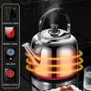 Convenient Stovetop Whistling Teas Kettle with Heat Resistant Handle Metal Teapot Water Boiler for Office and Dorm Use
