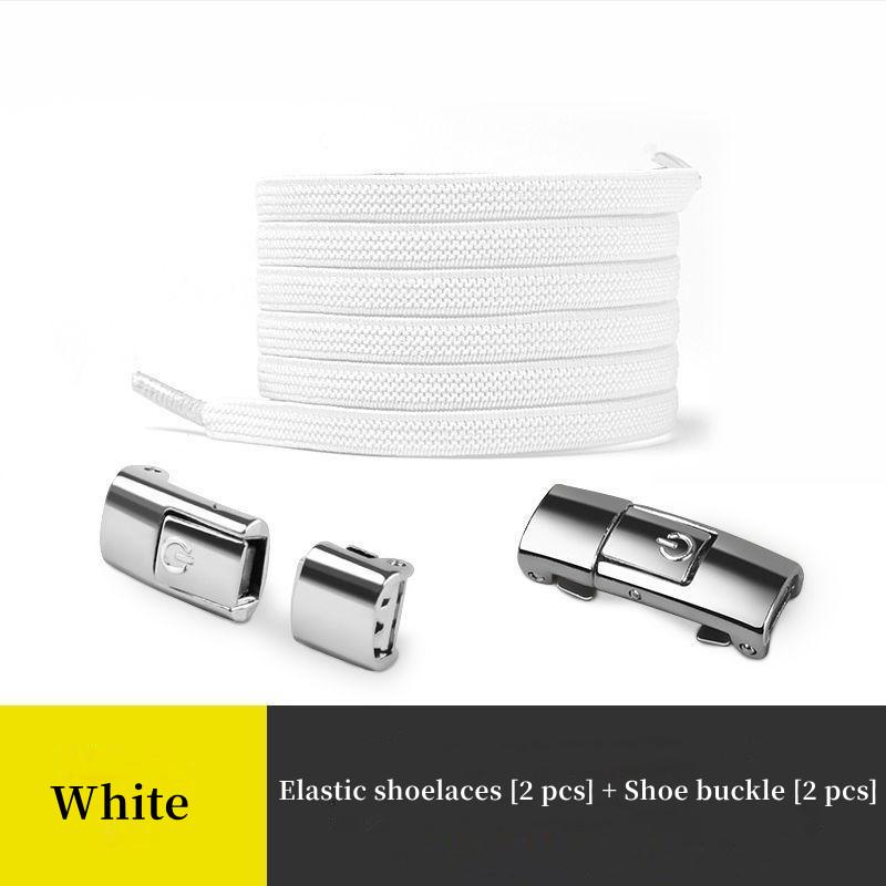1 para leniwa klamra do sznurowadła elastyczna elastyczna mężczyźni i kobiety poszerzona płaska sznurówka nie muszą wiązać stałego artefaktu