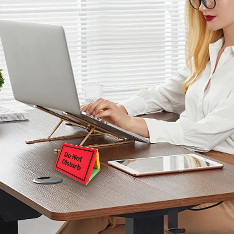 Lehrertisch Bitte nicht stören Schild 3-seitige Hinweisschilder Konferenzraumschild Schreibtischzubehör für Geschäft Arbeit Heimdeko