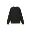 PUMA Men's Black Letter Sports Casual Pullover Long-Sleeve Sweatshirt