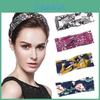 Elegant Floral Ladies Hair Band Stretchy Knotted Head Wrap For Sport And Fashion