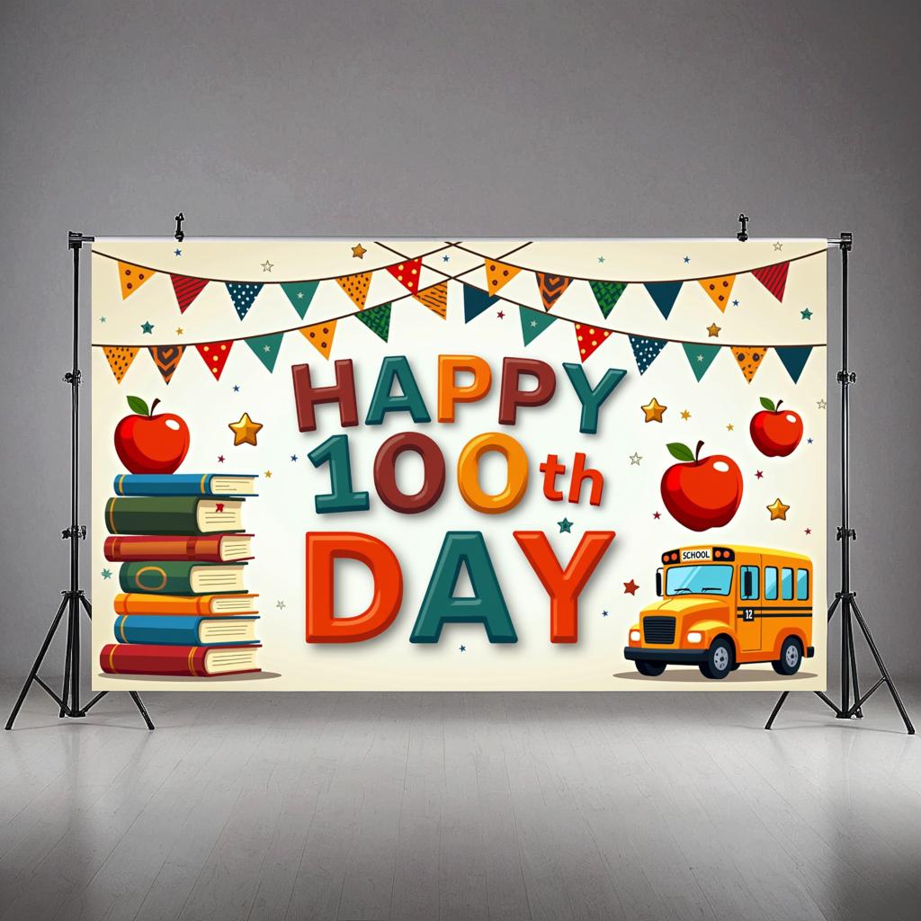 Eco-friendly School Celebration Vibrant Durable Reusable Banner Thematic Classroom Decor for Parties