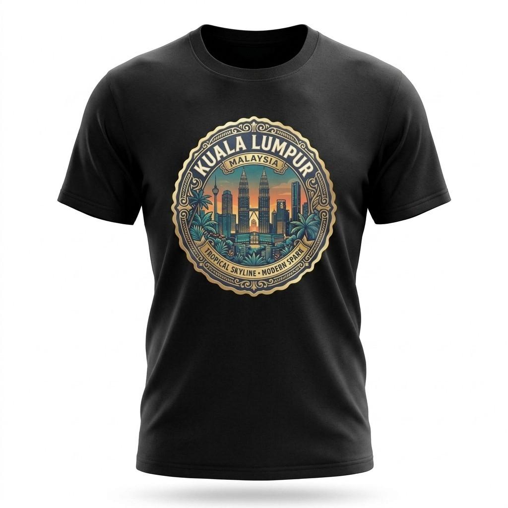 Kuala Lumpur Malaysia Petronas Towers Graphic T-Shirt Unisex Travel Tee