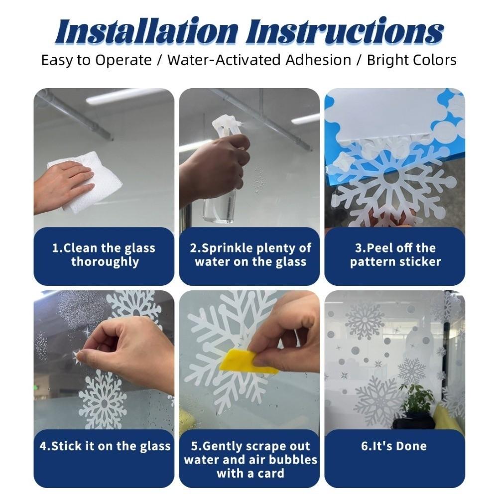 Waterproof 2027 Static Cling Decal Removable Static Xmas Party Door Stickers Festive Decorations