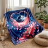 Kittens In Heart Petals Theme Blanket Lightweight Warm Flannel Blanket Decorative Throw Blanket for Home Decoration