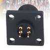 Pin Type Aviation Plug 4 Pin Threaded Square Shape IP67 PCB Panel Aviation Wire Connector Plug