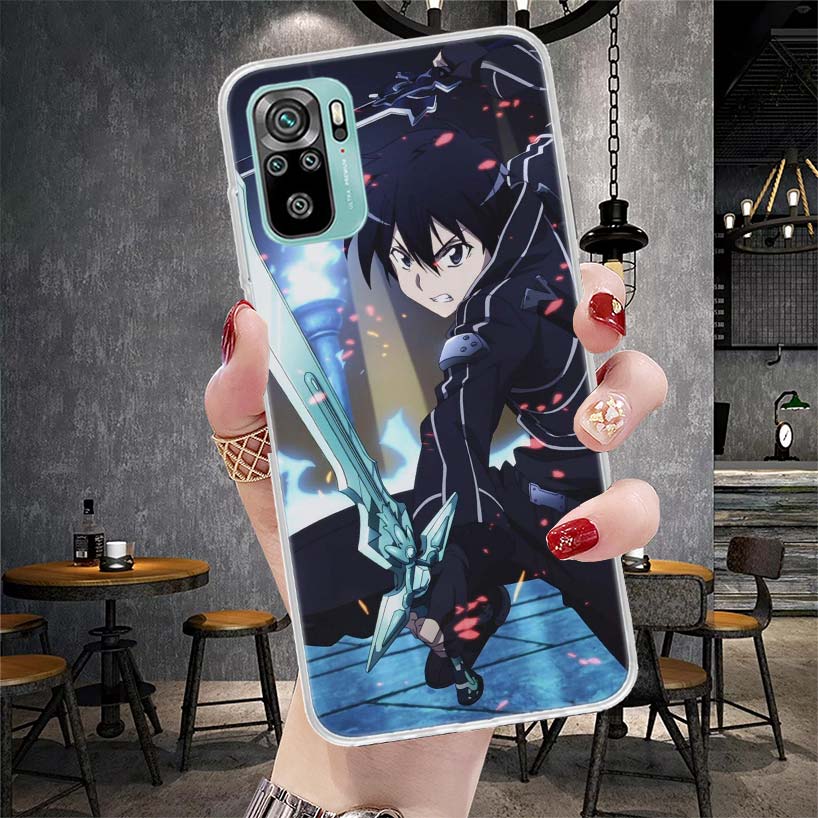 Sword Art Online Anime Soft Phone Case For Xiaomi Redmi Note 15 14 14S 13 12 Pro Plus 12S 11 11S 11E 10 10S 11T 5G Fundas Coque