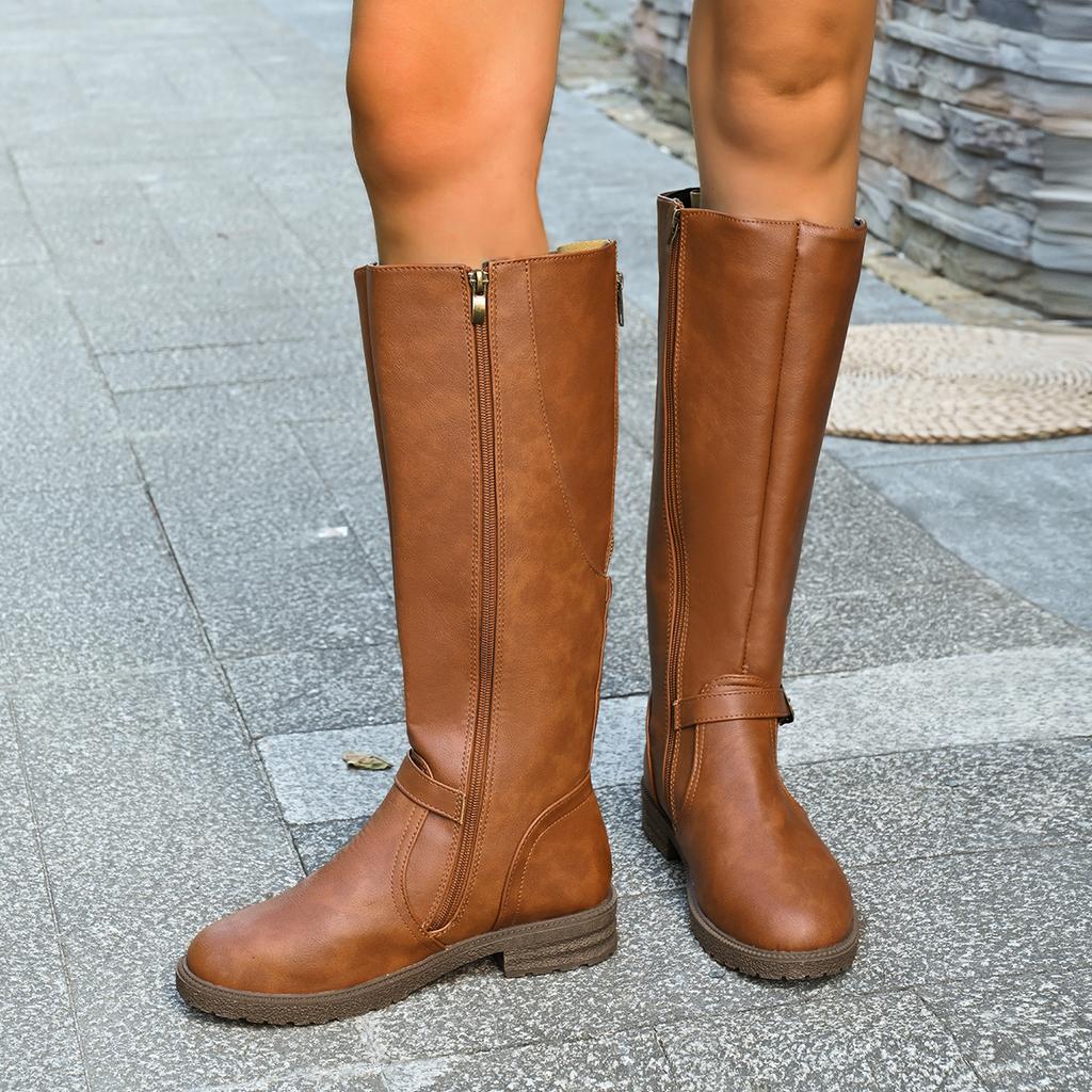Fashion 2025 Trendy Boots Autumn/Winter Long Boots Mid Length Knight Boots Warm and Thin Women's Shoes