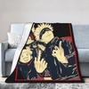 Jujutsu Kaisen Sorcery Fight  Blankets Gojo Satoru  Yuji Itadori Flannel Throw Blanket Bedroom Sofa Ultra-Soft Warm Bedsprea,