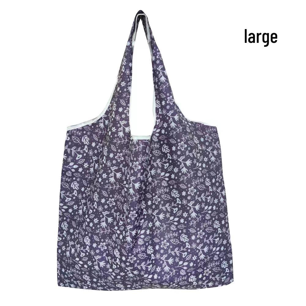Eco-Friendly Large Capacity Foldable Tote Bag - Creative, Portable, Printed, and In Stock