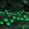 Scary Solar Eyeball Lights Outdoor Halloween Decor Waterproof Green LED Stake Lights for Garden Pathway Lighting Party Decor