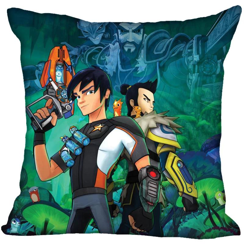 Neue Slugterra Anime Kissenbezug Schlafzimmer Home Office Dekokissenbezug Quadratisch Reißverschluss Kissenbezüge Satin Weich Kein Ausbleichen
