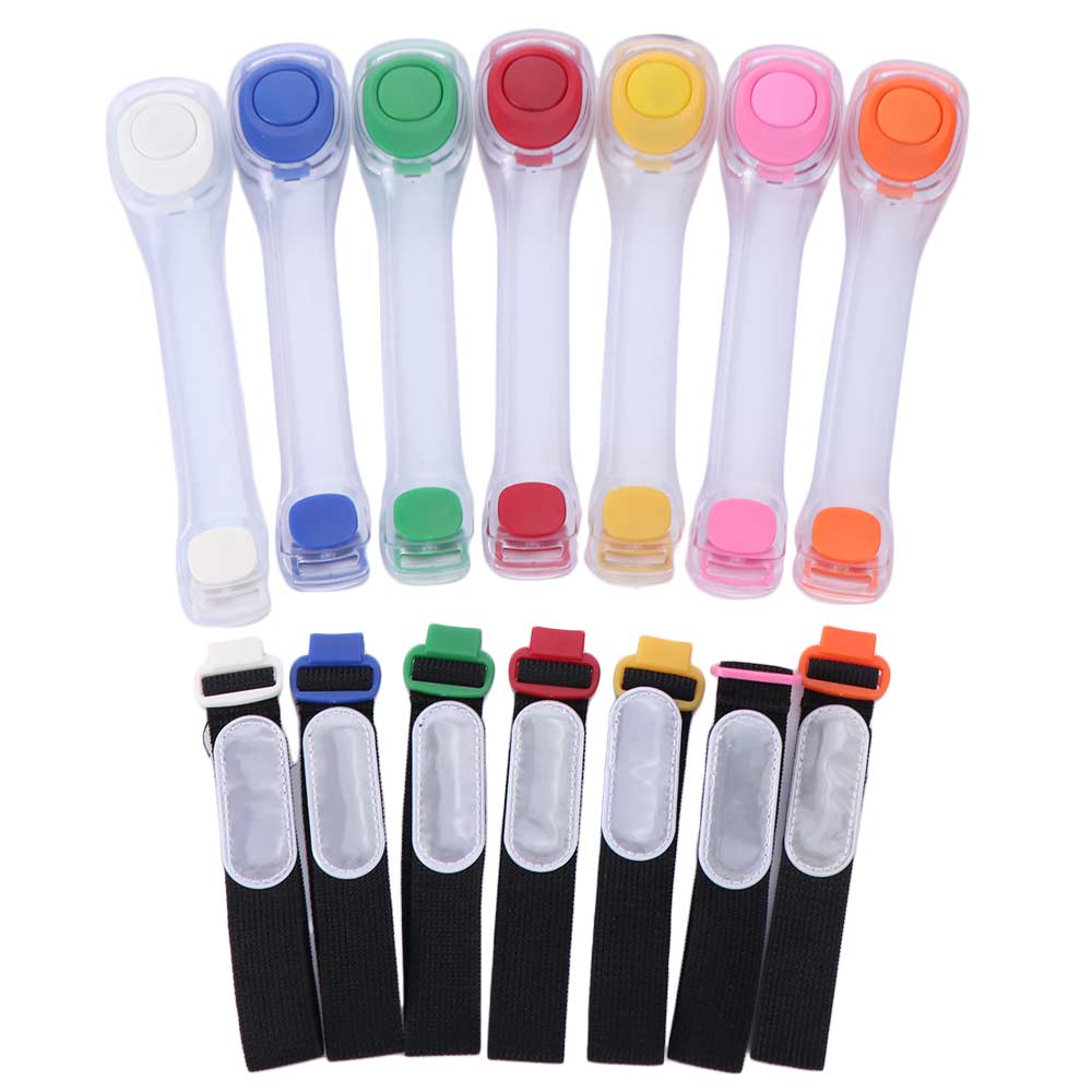 Glow The Dark Glow Sports Bracelet Adjustable Running Arm Belt Running Walking Cycling