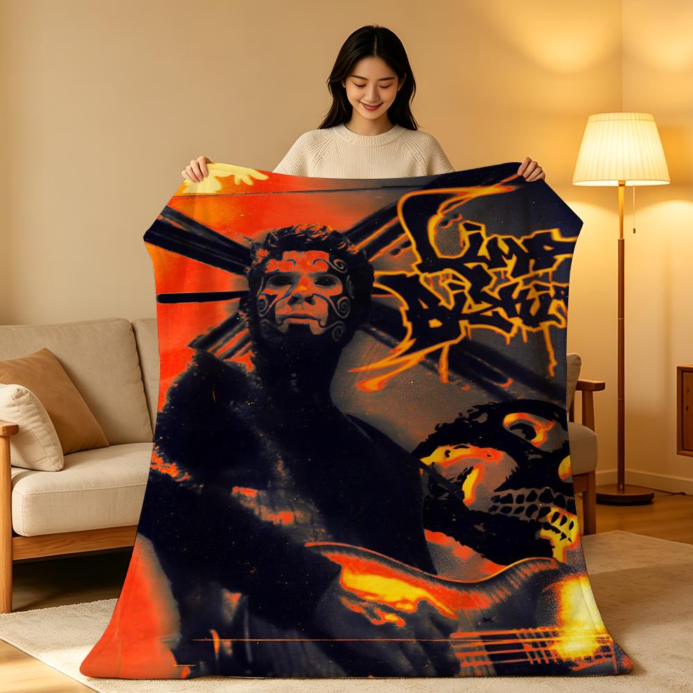 Band L-Limp B-Bizkit Throw High-Density Short Plush Blanket Soft Skin-Friendly for Sofa Nap Air-Conditioned Room