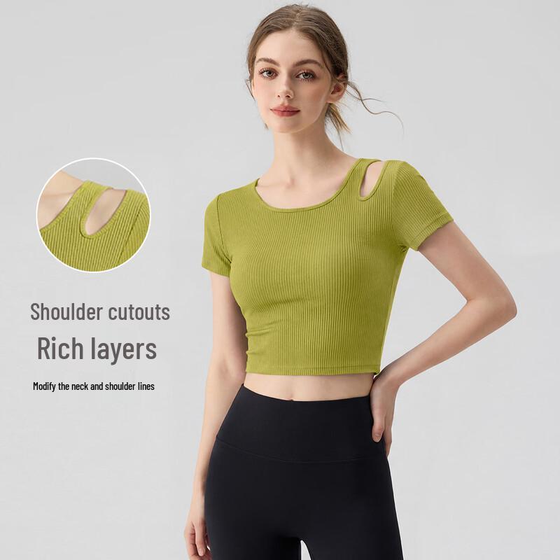 Youyou Women s Round Neck Sleeveless Yoga & Running Top S