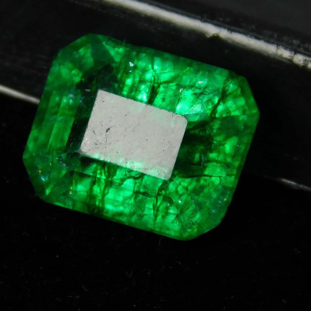 Natural Green Emerald Loose Gemstone Emerald Cut 7 ct Colombian for Jewelry Making and Crafts