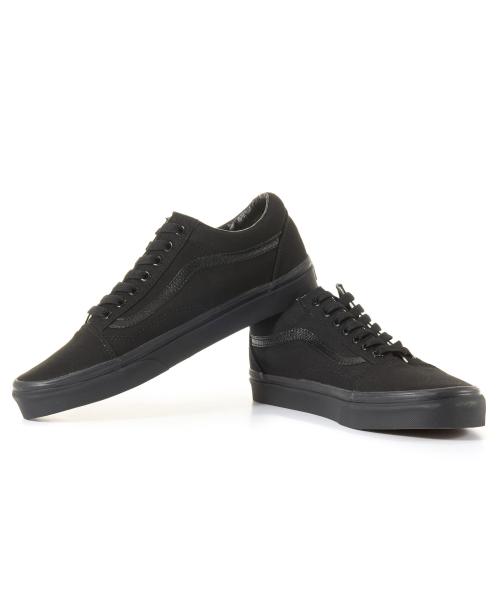 [Vans] Old Skool - (Canvas) Black:Black VN000D3HBKA1
