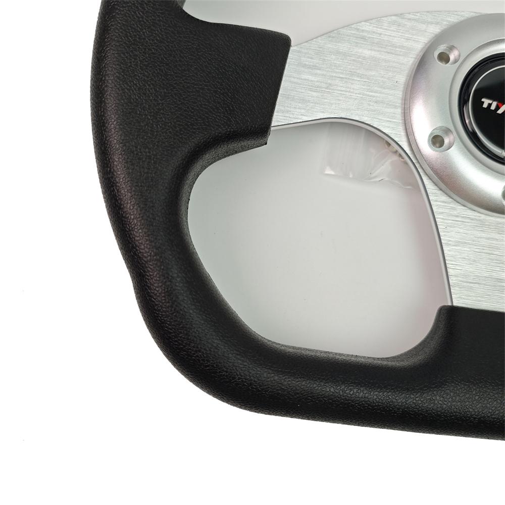 Universal 330mm PU Car Steering Wheel with Multiple Color Durable Comfort Grip Wheel for Vehicle