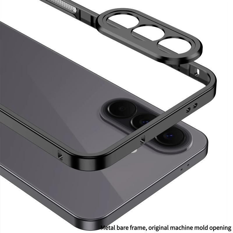 For Samsung A37 A57 S26 S25 Ultra Plus Detachable Metal Camera Protect Ultra-Thin Case Metal Frame Shockproof Cover Bumper