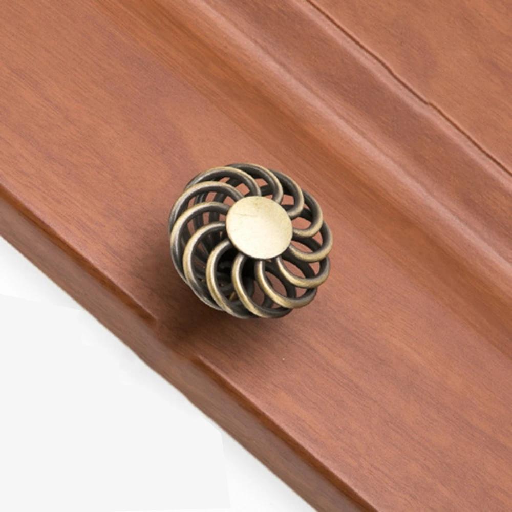 Antique Bronze Birdcage Home Hardware Cupboard Wardrobe Handle Pull Drawer Knobs Door Knob Furniture Handles Cabinet Pullers