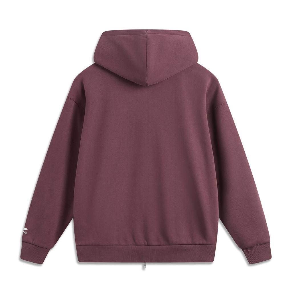 Li Ning Weekend Youth Sweatshirt Unisex Dark Red Purple AWDUA11-4