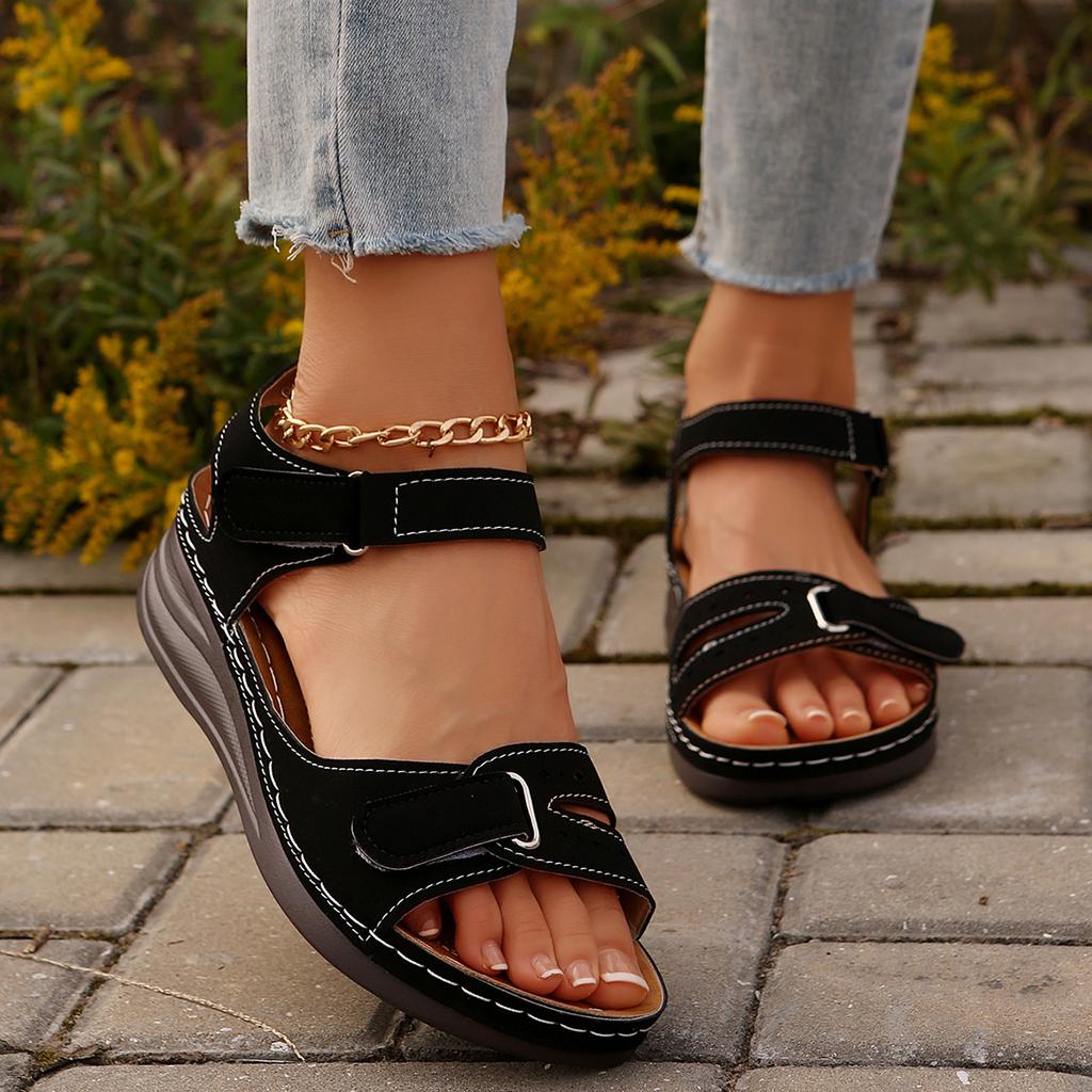 Summer Women Mujer Sandals Open Toe Walking Shoes Soft Ladies Shoes Wedge Women Shoe Party Sandal Women Female Footwear