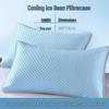 Summer Cool Ice Bean Pillowcase Set - Single 48cmx74cm Pillow Core Liner Cover (Pair)