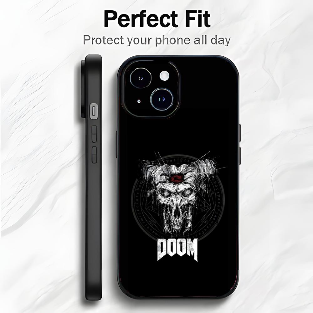 Brutal Fast Game D-Doom Eternal Phone Case Phone Case Soft Packaging Lightweight For iPhone17 16 15 14 13ProMax