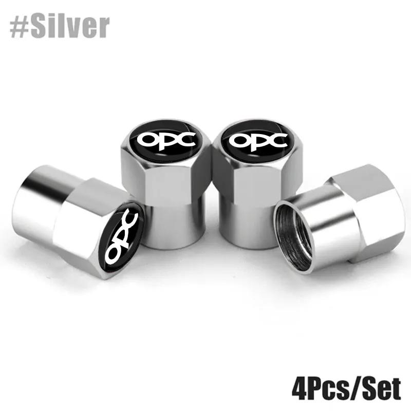 4Pcs/Set Car Wheel Tire Valve Caps Metal Stem Cover For Opel OPC H G J Corsa Insignia Astra Antara Zafira Mokka Regal Astra