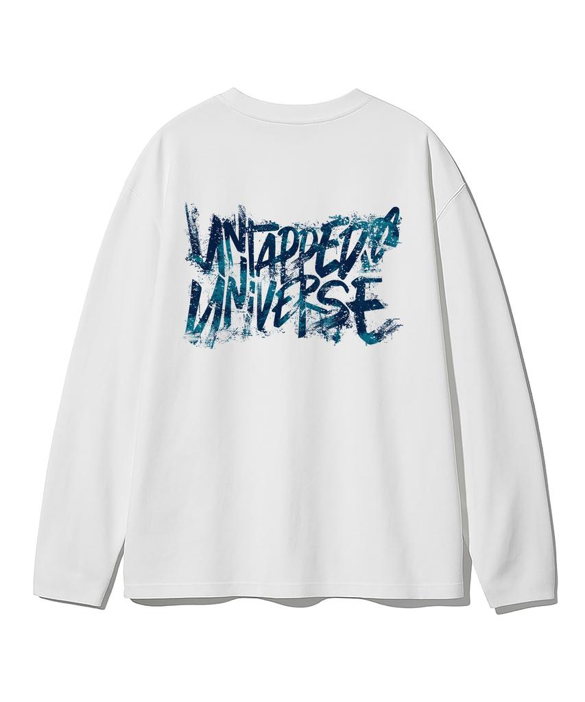 UNTAPPED STUDIO Universe Painting Scratch Oversized Long Sleeve T-Shirt 8 Colors (Type A)