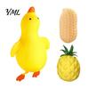 Safe Soft Rubber Fidgets Anti-stress Duck Fidget Toys, Cute Pineapple Peanut Decompression Squeeze Toys for Kids Adults, Fun Novelty Gifts Slow
