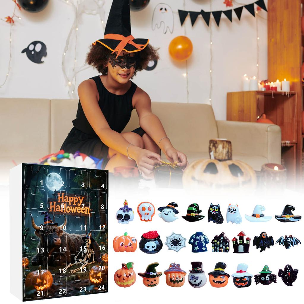 3D Adventní 24denní odpočítávací kalendář Halloweenské odpočítávání 24denní série kalendář naslepo